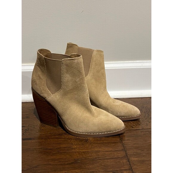 Bp. Womens Lex Suede Bootie 6.5 M Chestnut - Picture 2 of 5
